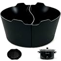 Magikichen 10 Quart Silicone Crock pot Liners,Slow Cooker Liners, Oval Reusable Crock pot Divider Insert,BPA-Free, Dishwasher Safe