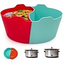 Magikichen Silicone Crock pot Divider for 6-7 QT, Reusable Liner