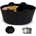 Magikichen Silicone Crock pot Divider for 8 QT, Reusable Liner