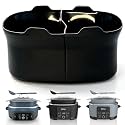 Magikichen Silicone Liners for Ninja 8.5 Quart, Compatible with MC1001, MC1000 MC1010, MC2001, Accessories for Ninja, 8.5 Reusable silicone Divider Insert,BPA-Free, Dishwasher Safe