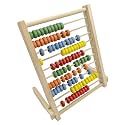 MAGIKON Wooden Abacus, 10 Rows Counting Frame 8in for Math