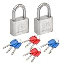 Magmaus® PD240 Heavy Duty Lock with 12 Keys - [Stainless Steel] Weatherproof Padlock for Outdoor Use - Ideal for Storage Unit, Shipping Container, Gate