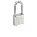 Magmaus® PDE40 Heavy Duty Lock with 3 Keys - [Stainless Steel] Weatherproof Padlock for Outdoor Use - Ideal for Storage Unit, Shipping Container, Gate