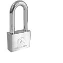 Magmaus® PDE50 Heavy Duty Lock with 3 Keys [Anti Cut Shackle] - [Stainless Steel] Weatherproof Padlock for Outdoor Use - Ideal for Storage Unit, Shipping Container, Gate