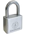 Magmaus® PDL40 Heavy Duty Lock with 3 Keys - [Stainless Steel] Weatherproof Padlock for Outdoor Use - Ideal for Storage Unit, Shipping Container, Gate