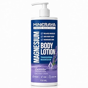 magnesium body lotion transdermal magnesium minerals aid deep sleep relax muscles amp nourish the skin - 100ml