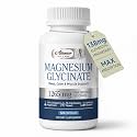Magnesium Glycinate 1265mg, 100% Chelated Magnesium Capsules for Women/Men