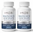 Magnesium Glycinate Capsules 1265mg &amp; 78mg Passion Flower Extract 240 Count