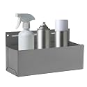 Magnetic Aerosol Spray Can Holder, Magnet Toolbox Bottle Holder, Tool Box Storage Rack for Garage and Home, Craft Workspace, Mechanic Paint Bottle Can Organizer, Silver, 3"x8.3"