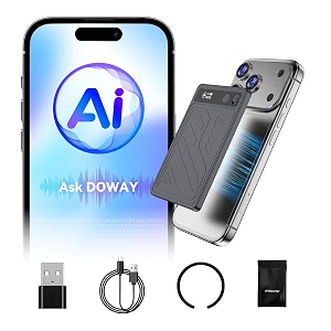 Magnetic AI Voice Recorder-73H Battery TranscribeSummarize with