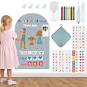 Magnetic Arch Wall Decal for Kids 16x24 Inch,Upgraded Thickened Magnetic Chalkboard for Most Wall,Suitable for Home Decoration Wallpaper and Children's Game Room (Grey, 16" W x 24" H)