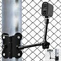 Magnetic Camera Fence Mount for Mevo Start/GoPro / Insta360 / DJI OSMO Pocket 3 / iPhone, Two 1/4"-20 Mount Points Camera Magnet Fence Holder for Recording Baseball/Softball/Tennis Games