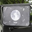 Magnetic Car Sun Shade Curtain for Side Window – Sun Blocker and UV Protector for Baby, Kids, and Pets – Universal Fit with Built-in Magnets for Steel-Framed Door (Moon)