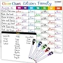 Magnetic Chore Chart for Kids at Home - Gift Reward Visual Schedule Chart