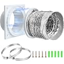 Magnetic Dryer Vent Connector -Quick Connect Coupling,ABS Rust-Proof Housing,Airtight 4" Kit for Tight Spaces-Laundry Room,Closet,Apartment-Quick Snap Installation,Easy Clean