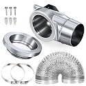 Magnetic Dryer Vent Coupling DV90 4-Inch 90Connector
