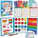 Magnetic Fraction Playbook with Learning Flash Cards, XL Large