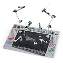 Magnetic Helping Hands Soldering Station for PCB Repair, Large Base with Heat-Resistant Mat, 6 Flexible Arms, 2 Magnetic Posts – Professional Third Hand Tool for Electronics & DIY