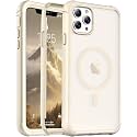 Magnetic for iPhone 11 Pro Max Case Heavy Duty Protection Antique White