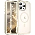 Magnetic for iPhone 16 Pro Max Case Heavy Duty Protection Antique White