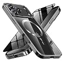Magnetic for iPhone 18 Pro Case with Privacy Screen Protector &amp; Full Camera Cover,[Non-Yellowing] Shockproof Clear Phone Case Compatible with MagSafe Women Girls for iPhone18 Pro,Black