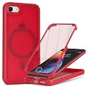 Magnetic for iPhone 7/8/SE(2020/2nd/2022/3rd) Case,Red