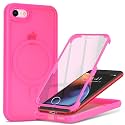 Magnetic for iPhone 7/8/SE(2020/2nd/2022/3rd) Case,Rose Red