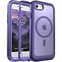 Magnetic for iPhone SE Case 3rd/2rd,iPhone 8/7 Case 4.7''-Dark Purple