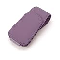 Magnetic Leather Car Sunglass Holder, Visor Sunglasses Holder Clip, 1 Pack