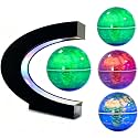 Magnetic Levitation Floating Rotating World globe for children With Colored Lamp And Touch Switch For Men Boss Cool home/Office Decor unique Gifts Or Kids Desk Tech accessories Gadget teenage Toys
