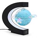 Magnetic Levitation Rotating World Globe with LED Light and Touch Control