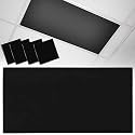 Magnetic Light Cover for Classroom Drop Ceiling,4 Pack 4x2 Ft Fluorescent Light Covers for Office Home Ceiling Light Pure Black Solid Color Lampshade