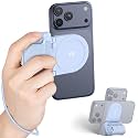 Magnetic Phone Camera Grip Selfie Handle Holder for Vlog Selfie Shot Blue