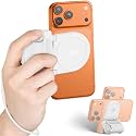 Magnetic Phone Camera Grip Shooting Holder w Wireless Shutter Remote White
