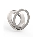 Magnetic Phone Grip, 360° Rotation & 180° Flip Universal Phone Ring Stand, Silicone Phone Ring Holder for Back of Phone for iPhone 17/16/15/14/13/12 Pro Max/Plus, Stone