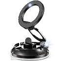 Magnetic Phone Holder for Car [90+LB Strongest Suction&3000gf Strongest Magnetic] 360° Adjustable Vacuum Phone Holders for Your Car, Magsafe Car Mount for iPhone (Black)