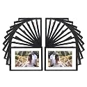 Magnetic Polaroid Picture Frame, Instax Mini Photo Frame for Fridge, Photo Magnets for Refrigerator, Polaroid Frame for Photos, Mini Wallet Size Picture Frame (Black 20 Pack)