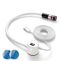 Magnetic Positioning Quilting Light for Sewing Machine & Miter Saw, Sewing Light Guide for Straight Stitching with Red Crosslight Positioning, Plug-in for Quilting Saw & Heat Press (White-USB)