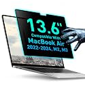 Magnetic Privacy Screen Compatible with MacBook Air 13.6" 2022, 2023, 2024, 2025, M2, M3, M4 Anti-Blue Light Laptop Screen Protector Filter Blue Light Blocking Filter