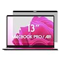 Magnetic Privacy Screen for Macbook Pro 13 Inch (2016-2022, M1, M2) / Macbook Air 13 Inch (2018-2021, M1), Removable Laptop Privacy Filter, Blue Light Blocking Shield and Protector