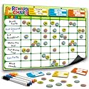 Magnetic Reward Chart for Kids, Customizable Dry Erase Weekly Chore Chart