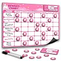 Magnetic Reward Chart for Kids, Customizable Dry Erase Weekly Chore Chart