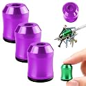 Magnetic Screw Ring, 2026 New Upgraded Magnetic Screw Holder, 6.35mm 1/4 Inch Removable Magnetic Screwdriver Drill Bit Holder for Hex Screwdriver and Power Bits (Purple*3)