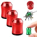 Magnetic Screw Ring, 2026 New Upgraded Magnetic Screw Holder, 6.35mm 1/4 Inch Removable Magnetic Screwdriver Drill Bit Holder for Hex Screwdriver and Power Bits (Red*3)