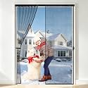 Magnetic Thermal Insulated Door Curtain, Retractable Sliding Door Cover