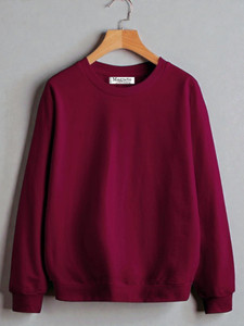 Magneto Full Sleeve Solid Men Sweatshirt
