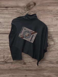 Magneto Printed Men Round Neck Black T-Shirt