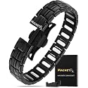MagnetRX® EllipseMAX 5X Strength Magnetic Bracelets for Men (Black)