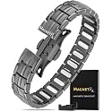 MagnetRX® EllipseMAX 5X Strength Magnetic Bracelets for Men (Gunmetal Gray)