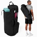 MAGNILAY Expandable Yoga Mat Bag, Adjustable Strap, Black, Large